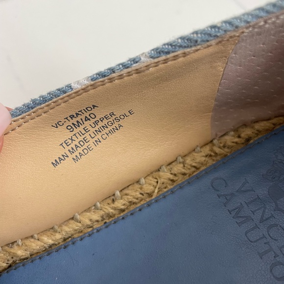 Vince Camuto denim espadrilles. Size 9 but fit 8.5 - Picture 3 of 3